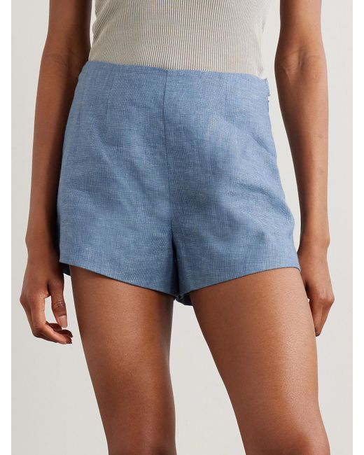 Posse Blue Thea Shorts Aus Leinen