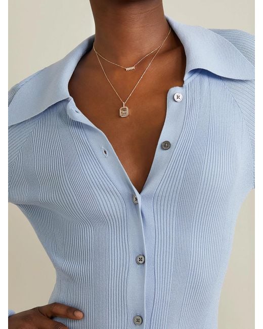 Mateo Natural The Little Things 14-Karat, Diamond And Pearl Necklace
