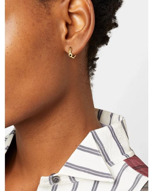 Sydney Evan Natural Evil Eye 14-Karat Earrings