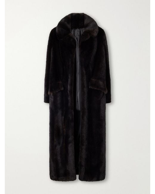 Anna Sui Black Plush Coat