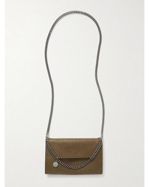 Sac Porté Épaule En Matière Végétarienne À Chaîne Falabella Mini Stella McCartney en coloris White