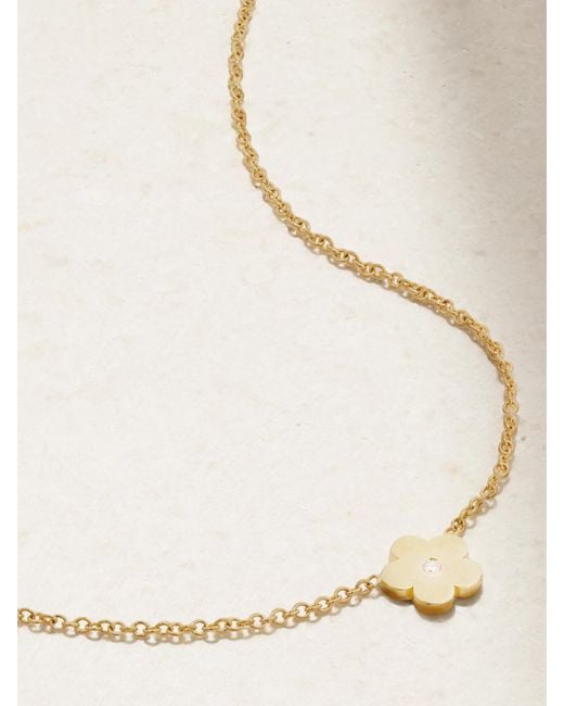 Jennifer Meyer Natural Mini Daisy 18-Karat Diamond Necklace