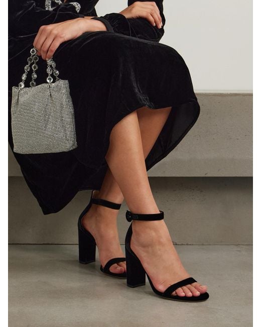 Sandales En Velours Gaeta 105 Gianvito Rossi en coloris Black