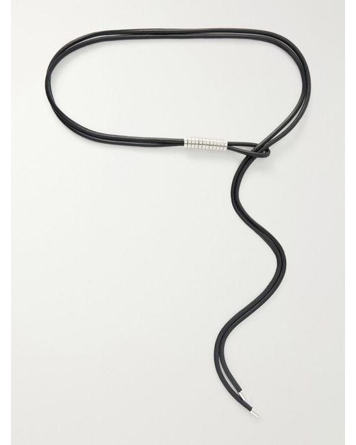 Kallmeyer White Lowell Embellished Leather Belt