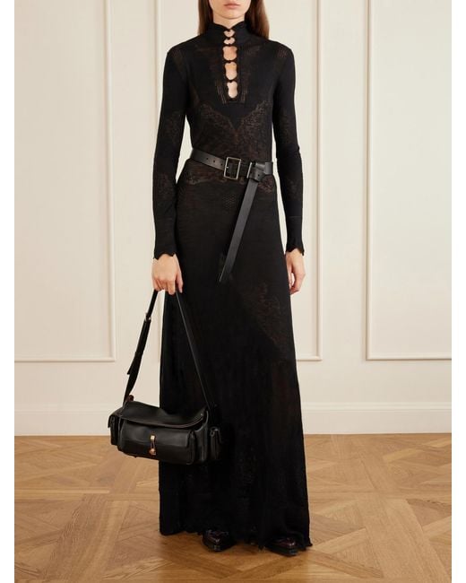Gabriela Hearst Black Jebb Leather Shoulder Bag