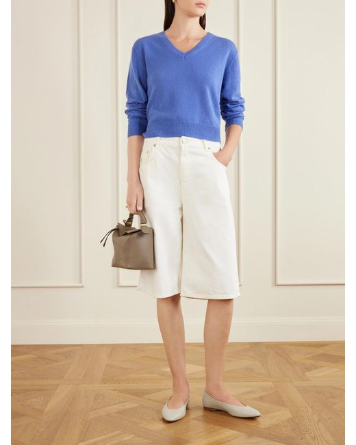 Allude Blue Cashmere Sweater