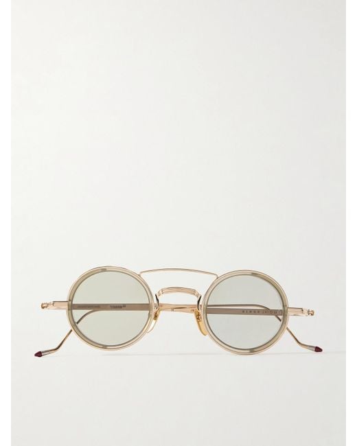 Jacques Marie Mage Natural Ringo 2 Round-Frame-Tone Sunglasses