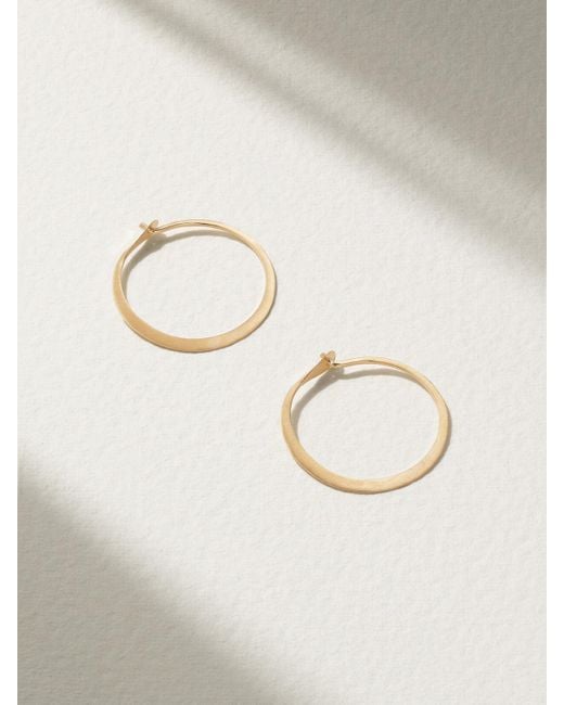 Melissa Joy Manning Metallic 14-Karat Hoop Earrings
