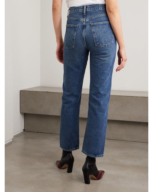 Agolde Blue Net Sustain '90S Pinch Waist High-Rise Straight-Leg Organic Jeans