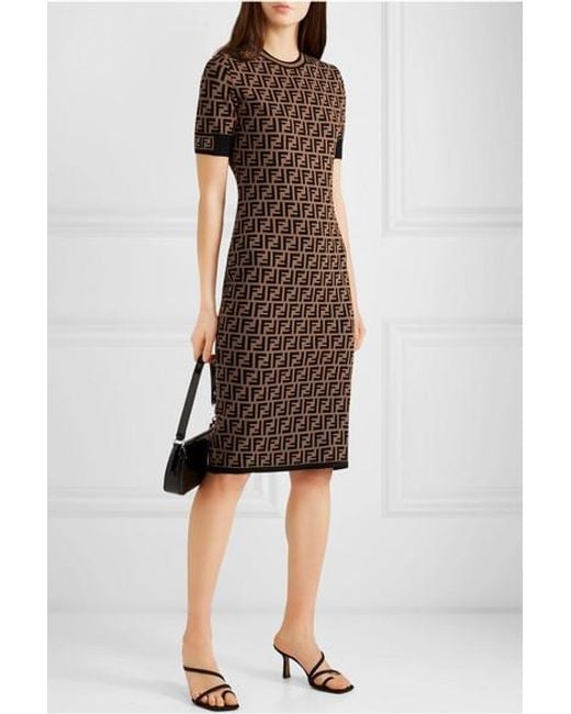 Fendi Synthetic Ff Logo Print Fitted 