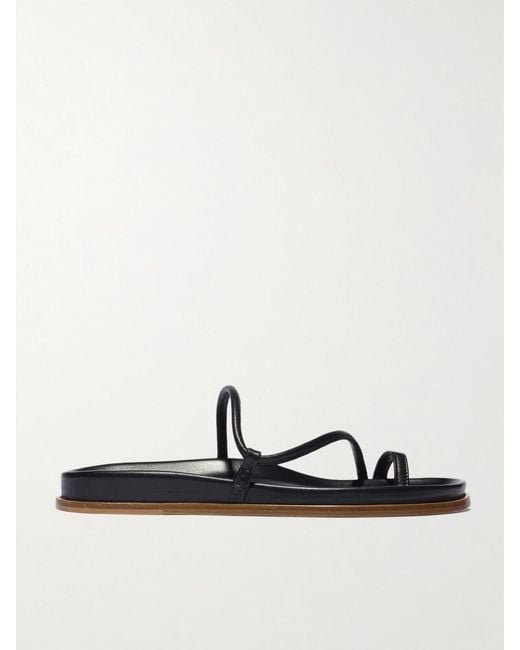 Emme Parsons Black Bari Leather Sandals