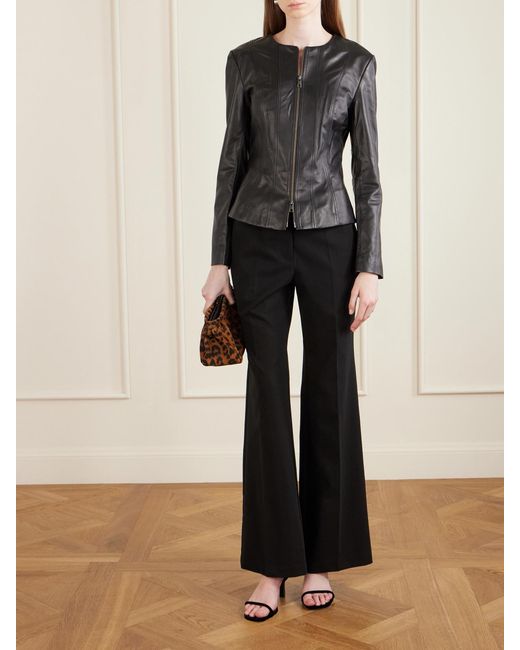 Staud Black Leather Jacket