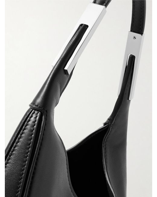 SAVETTE Black Florence Small Leather Shoulder Bag