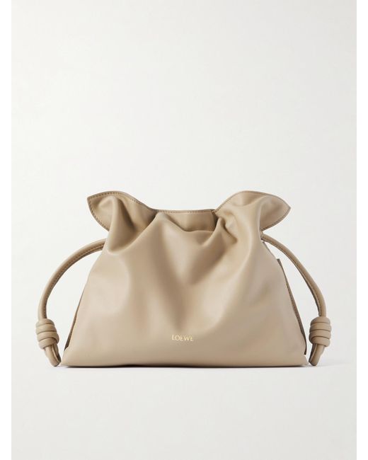 Loewe Natural Flamenco Leather Clutch