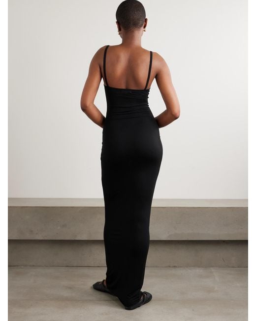 ÉTERNE Black Josie Maxikleid Aus Stretch-Modal-Jersey