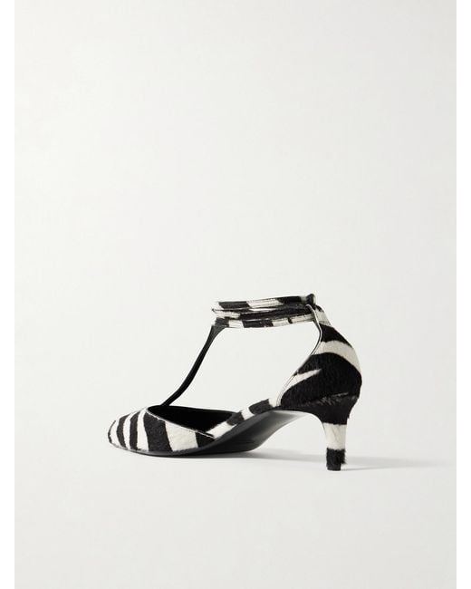 Khaite Multicolor Mia Zebra-Print Calf Hair Pumps