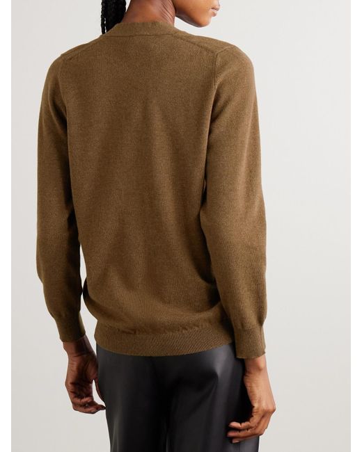 Blazé Milano Brown Highland Cardigan Aus Einer Woll-Kaschmirmischung