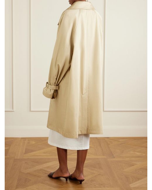 Totême Natural Oversized Cotton Trench Coat