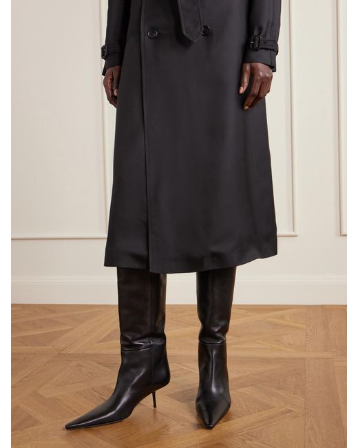 Saint Laurent Black Victoire Boot