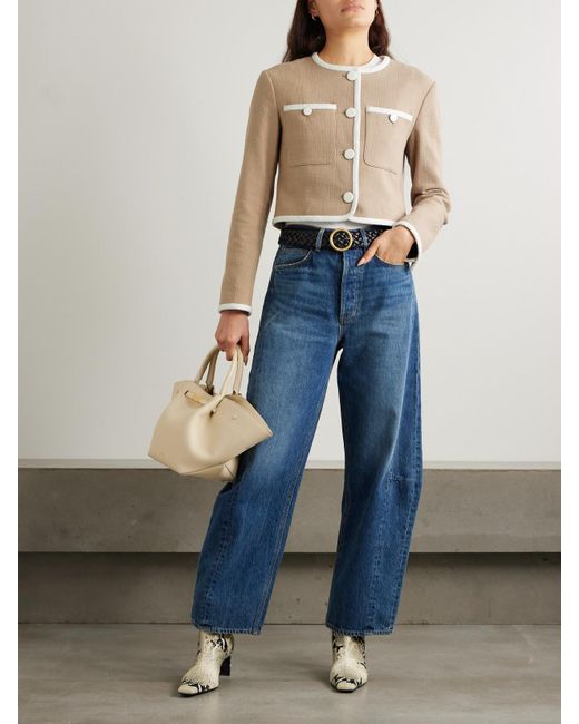 Veste En Tweed De Coton Mélangé Beale Veronica Beard en coloris Natural