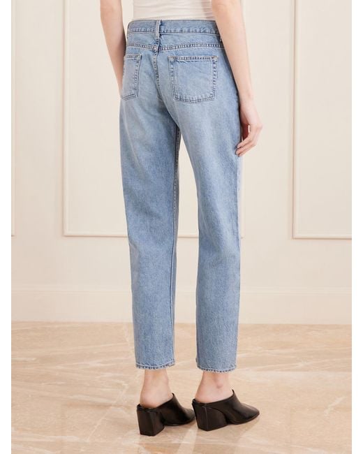 Nili Lotan Blue Lorimer Straight-Leg Jeans