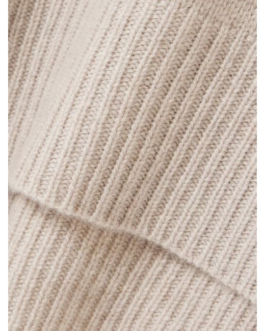 Lisa Yang Natural Heidi Cashmere Turtleneck Sweater