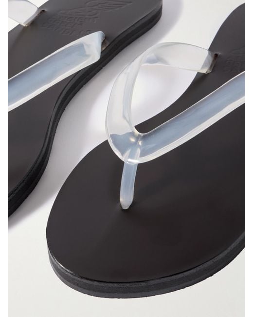 Ancient Greek Sandals Black Saionara Jelly Pvc Flip Flops