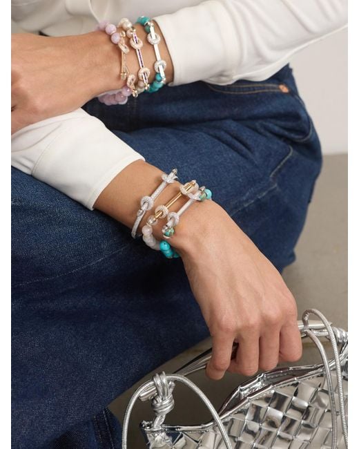 ANANYA Natural Chakra 18-Karat Multi-Stone Bracelet