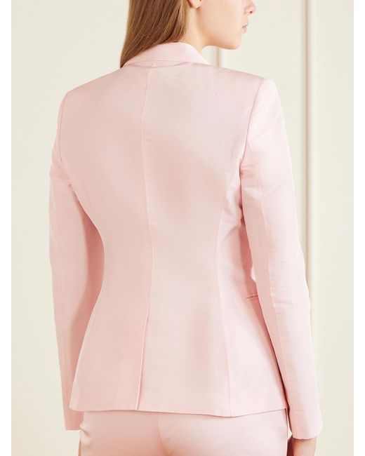 Gucci Pink Silk-Satin Blazer