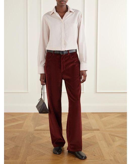 Rohe White Striped Woven Shirt