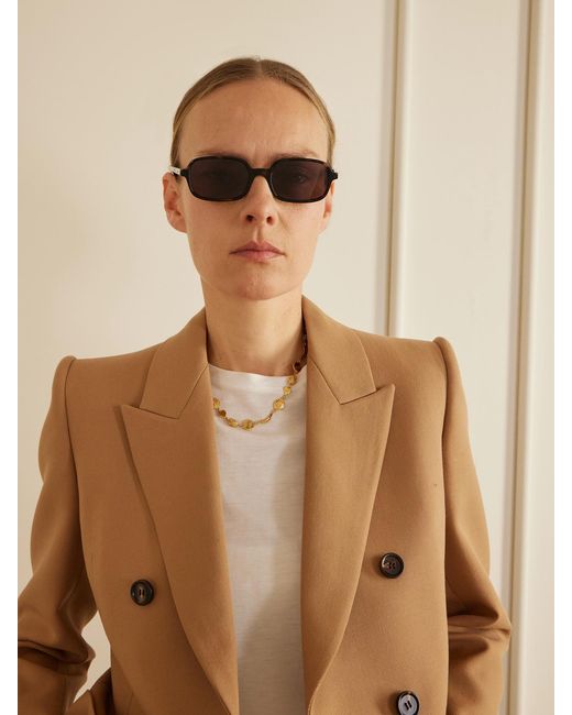 Chloé Multicolor Judy Rectangle-Frame Acetate Sunglasses