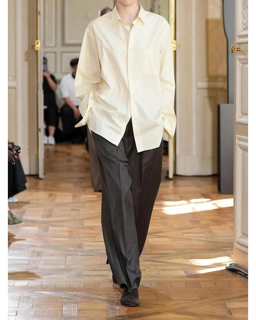 Ssstein Suvin Oversized Cotton-Poplin Shirt in Natural | Lyst