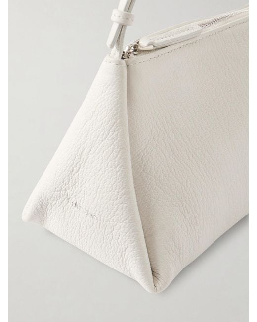 Calvin Klein Natural Aurelis Leather Shoulder Bag