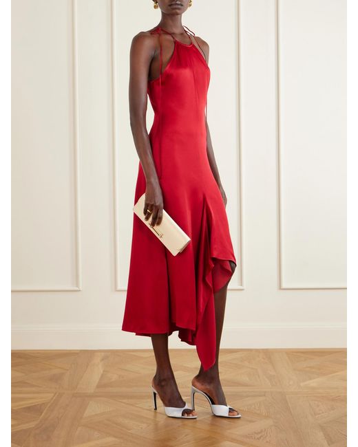 Victoria Beckham Natural Dorian Leather Clutch