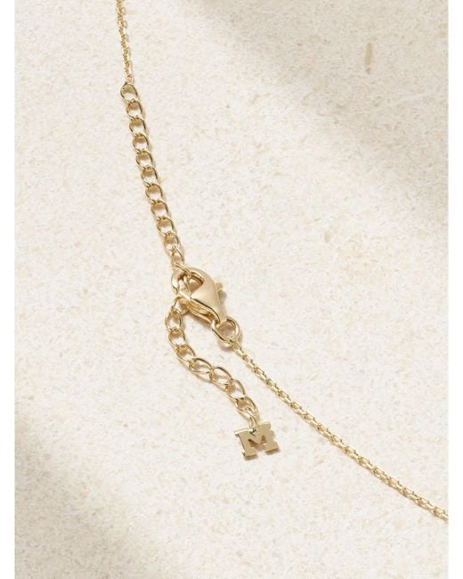 Collier En Or 14 Carats (585/1000) Diamant Et Perles Drizzle Mateo en coloris Natural