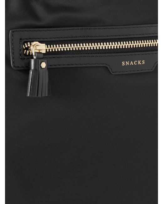 Anya Hindmarch Black Baby Leather-Trimmed Econyl Tote