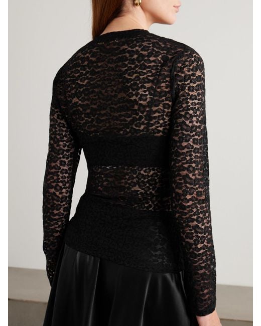 Ulla Johnson Black Anise Oberteil Aus Spitze