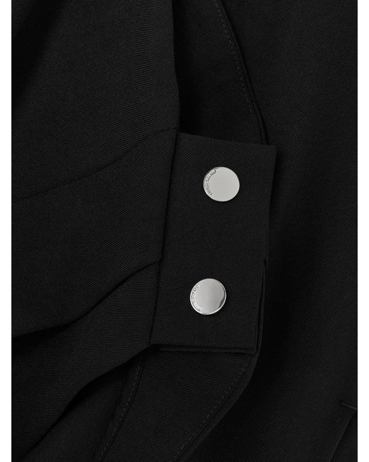 Jean Paul Gaultier Black Hose Mit Weitem Bein Aus Twill Mit Steg