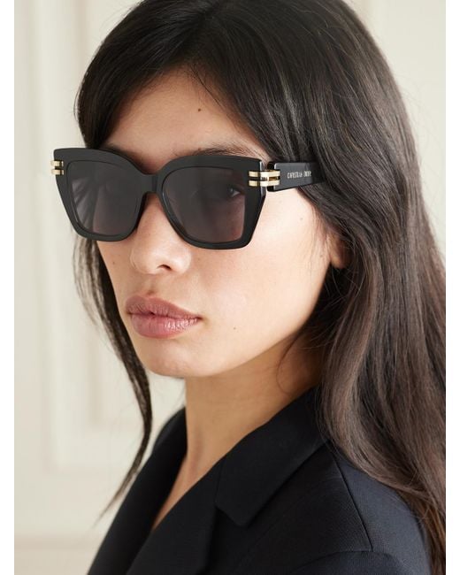 Dior Black Cdior S1I Square-Frame Acetate Sunglasses