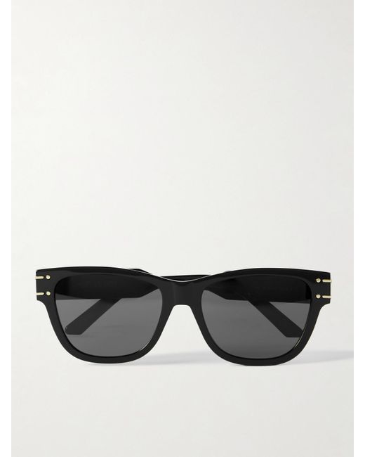 Dior Black Diorsignature S6U Square-Frame Acetate Sunglasses