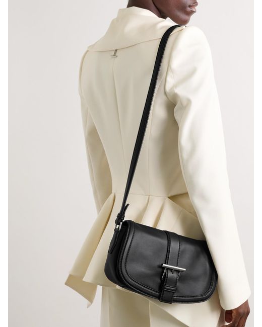 Alexander McQueen Black Schultertasche Aus Leder Mit Verzierungen