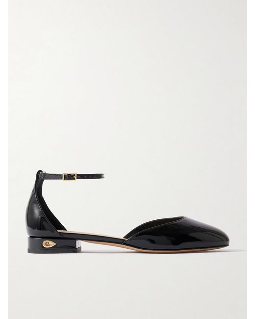 JENNIFER CHAMANDI White Luca 20 Patent-Leather Pumps