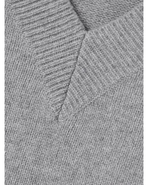 Citizens of Humanity Gray Gazette Wool And Cashmere-Blend Sweater