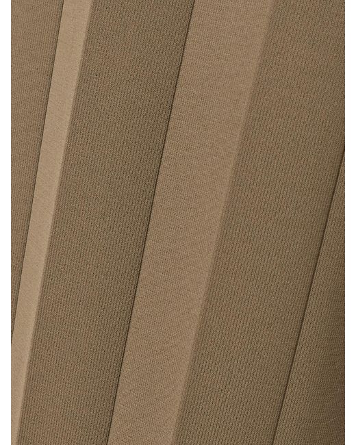 Max Mara Natural Lama Hose Aus Geripptem Jersey Mit Weitem Bein