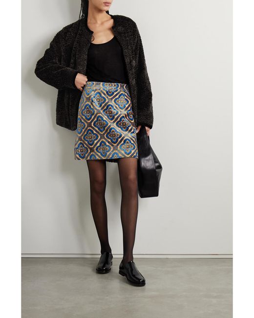 Bode Black Fitchberg Faux Shearling Jacket