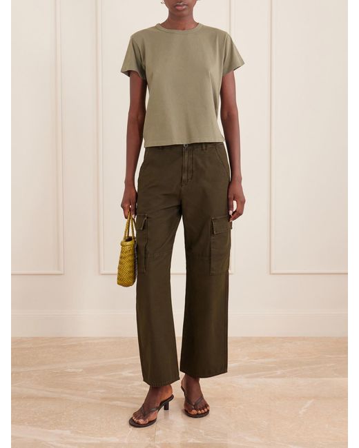Leset Green The Margo Cotton-Jersey T-Shirt