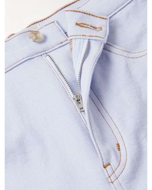 FRAME Blue Carolina Herrera The Taper High-Rise Skinny Jeans