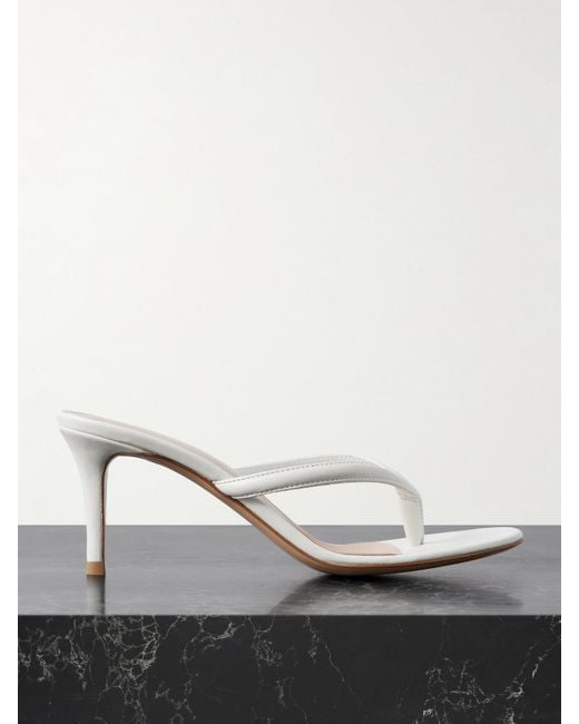 Gianvito Rossi White Calypso 70 Leather Sandals