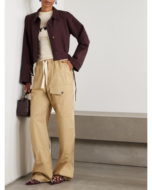 Loewe Red Belted Cotton-Blend Shell Jacket