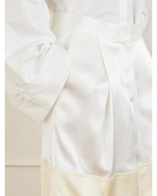 Totême Natural Satin Mini Skirt